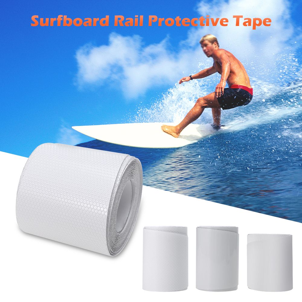 83'' / 75'' White SUP Board Protection Tape Surfboard Rail