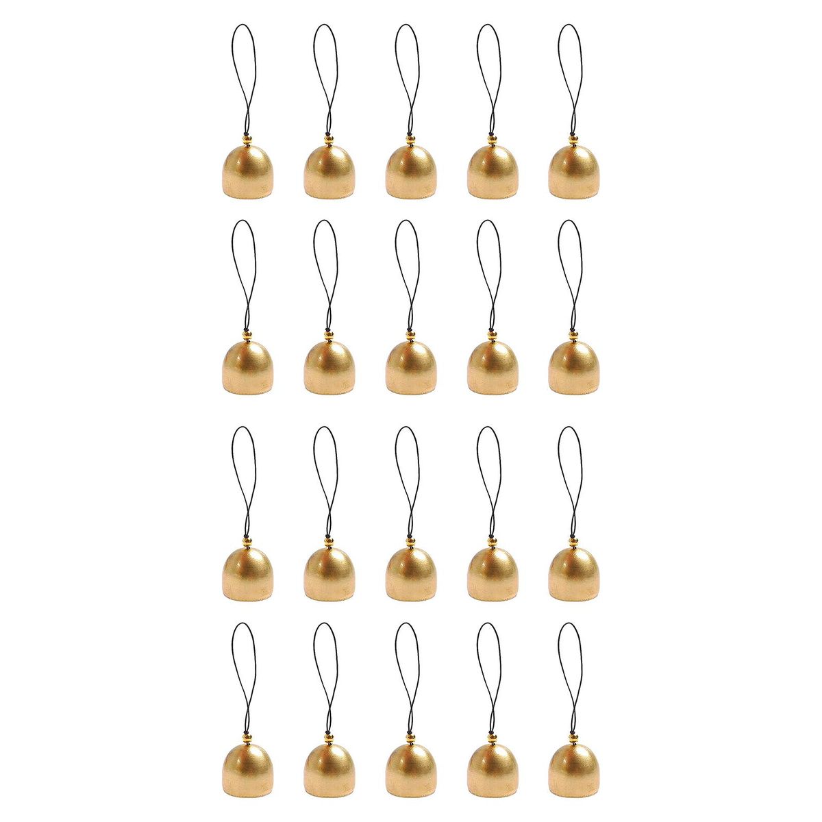 20Pieces Mini Bell Christmas Tree Decor For Home Garden