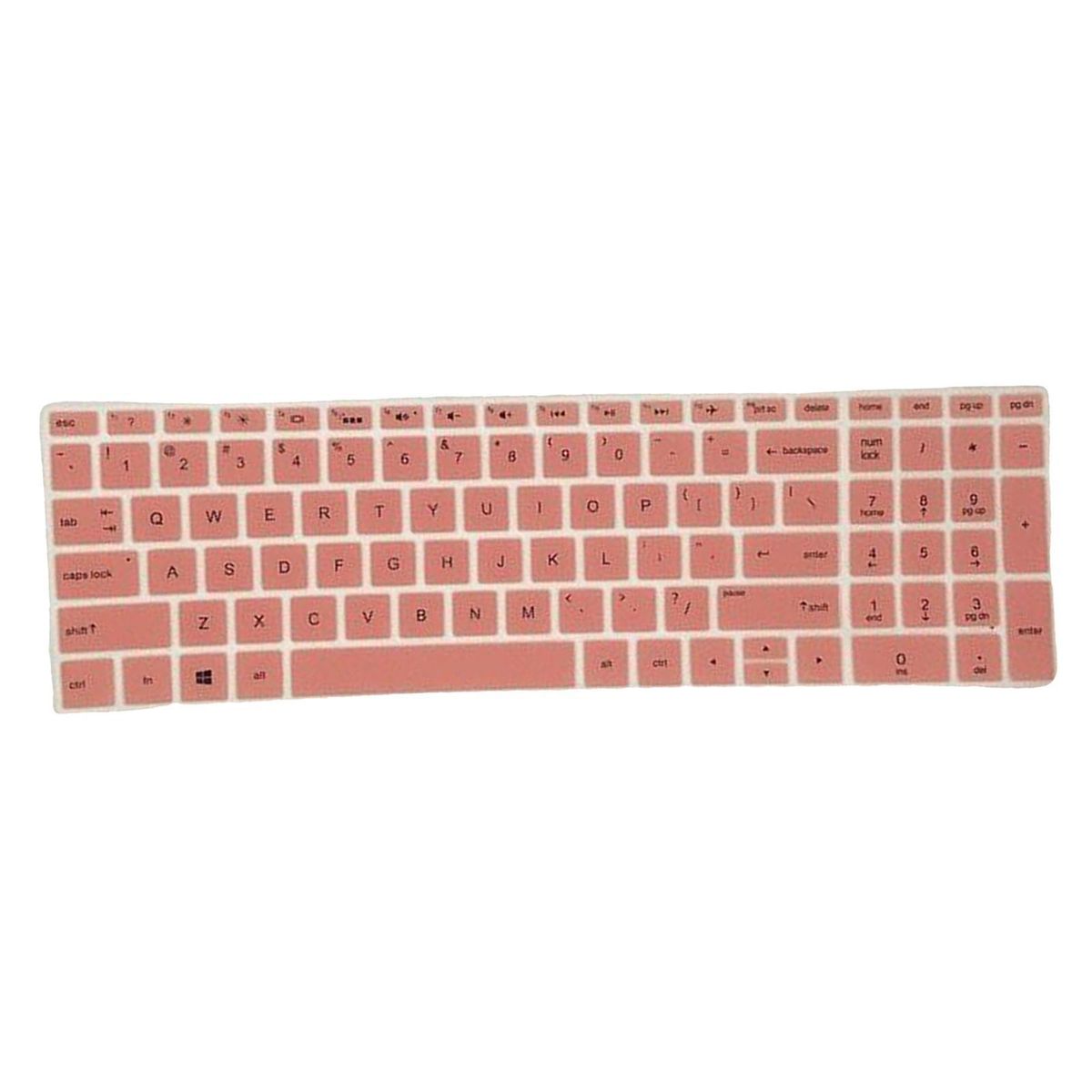 Thin Silicone Laptop Keyboard Protector Skin Cover For HP Hp15 Pink