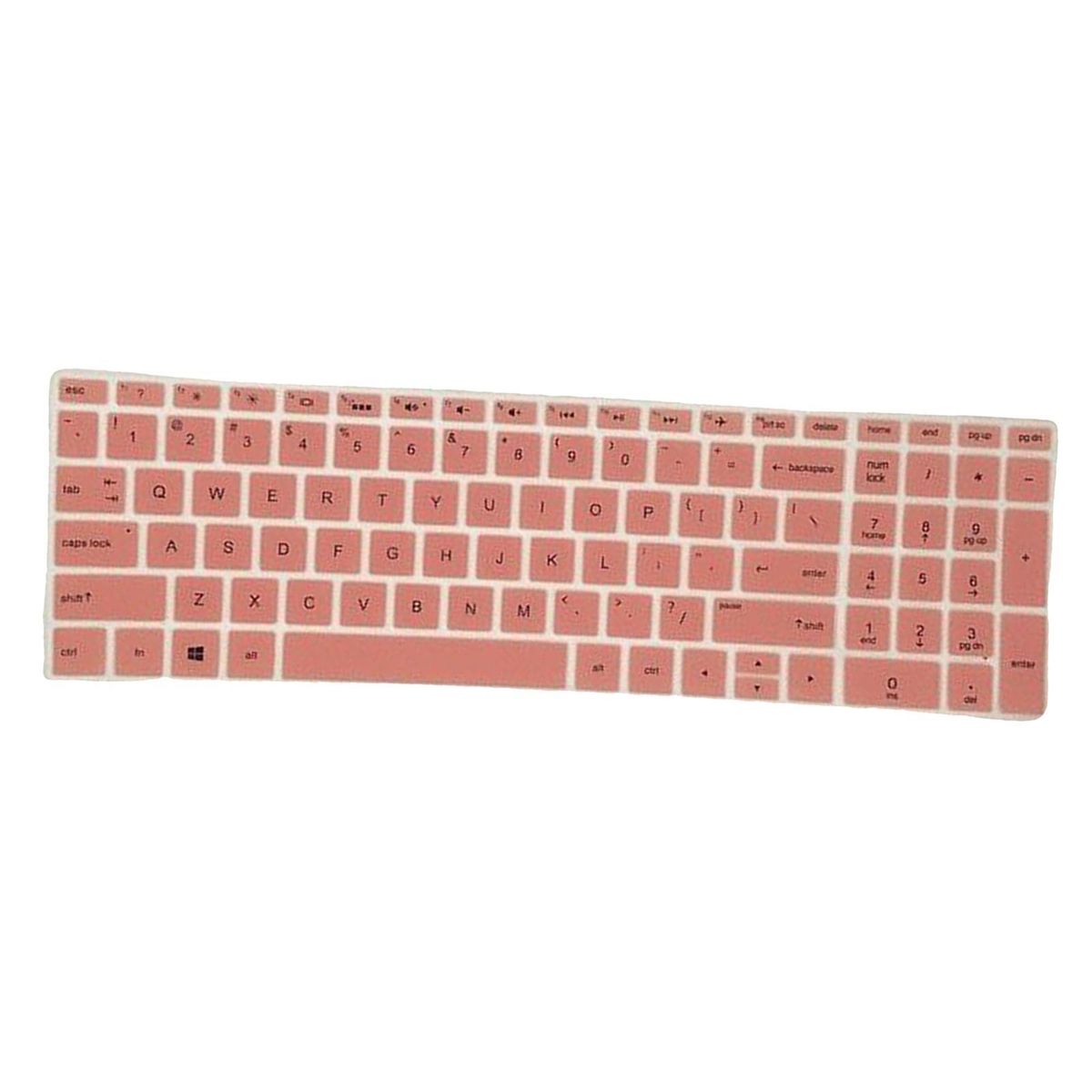Thin Silicone Laptop Keyboard Protector Skin Cover For HP Hp15 Pink