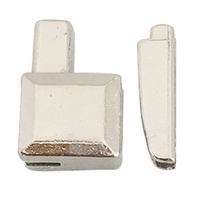 Metal Zipper Latch Slider Retainer Insertion Pin  White White Gold