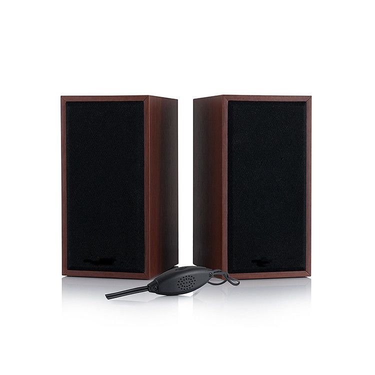 Desktop Laptop Speaker USB Multimedia Wood Subwoofer Computer Speaker Home Theater  AUX  2 (2.0)  USB