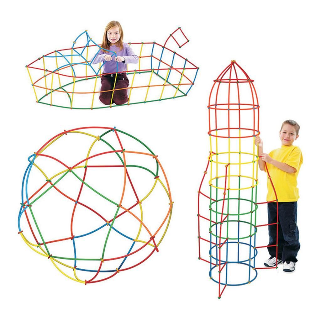 Straw Constructor Stem Building Toys 300 Pcs Building Sets