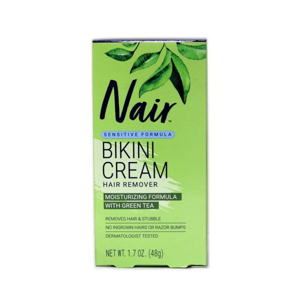 Hair Remover Bikini Cream With Green Tea Sensitive Formula 50ml Nair
