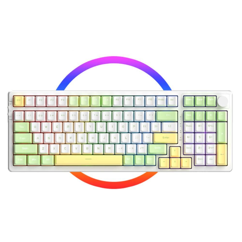 AJAZZ  AK992 Gasket Tri-mode Wireless Keyboard RGB Mechanical Keyboard Gaming Keyboard with All Switches Customized Hot-Swappable BT Mode Wired Mode 2.4GHz Wireless Mode