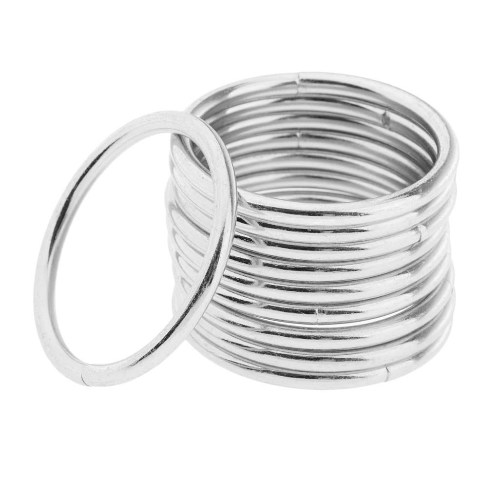 20Set Metal Rings Macrame Hoop Split Rings Key Circle DIY Dream