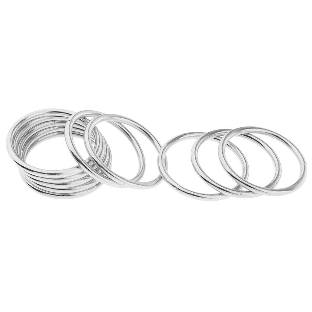20Set Metal Rings Macrame Hoop Split Rings Key Circle DIY Dream