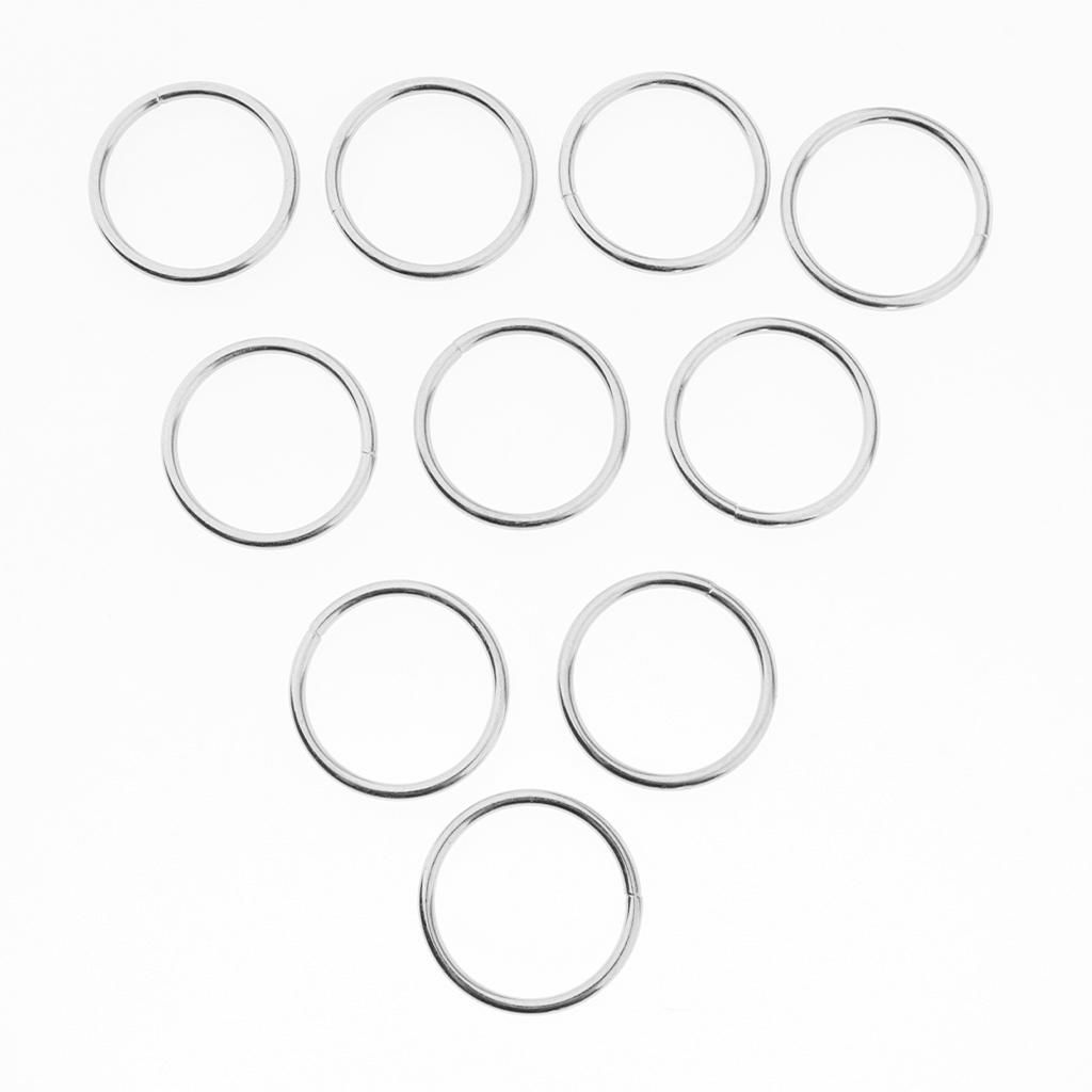 20Set Metal Rings Macrame Hoop Split Rings Key Circle DIY Dream