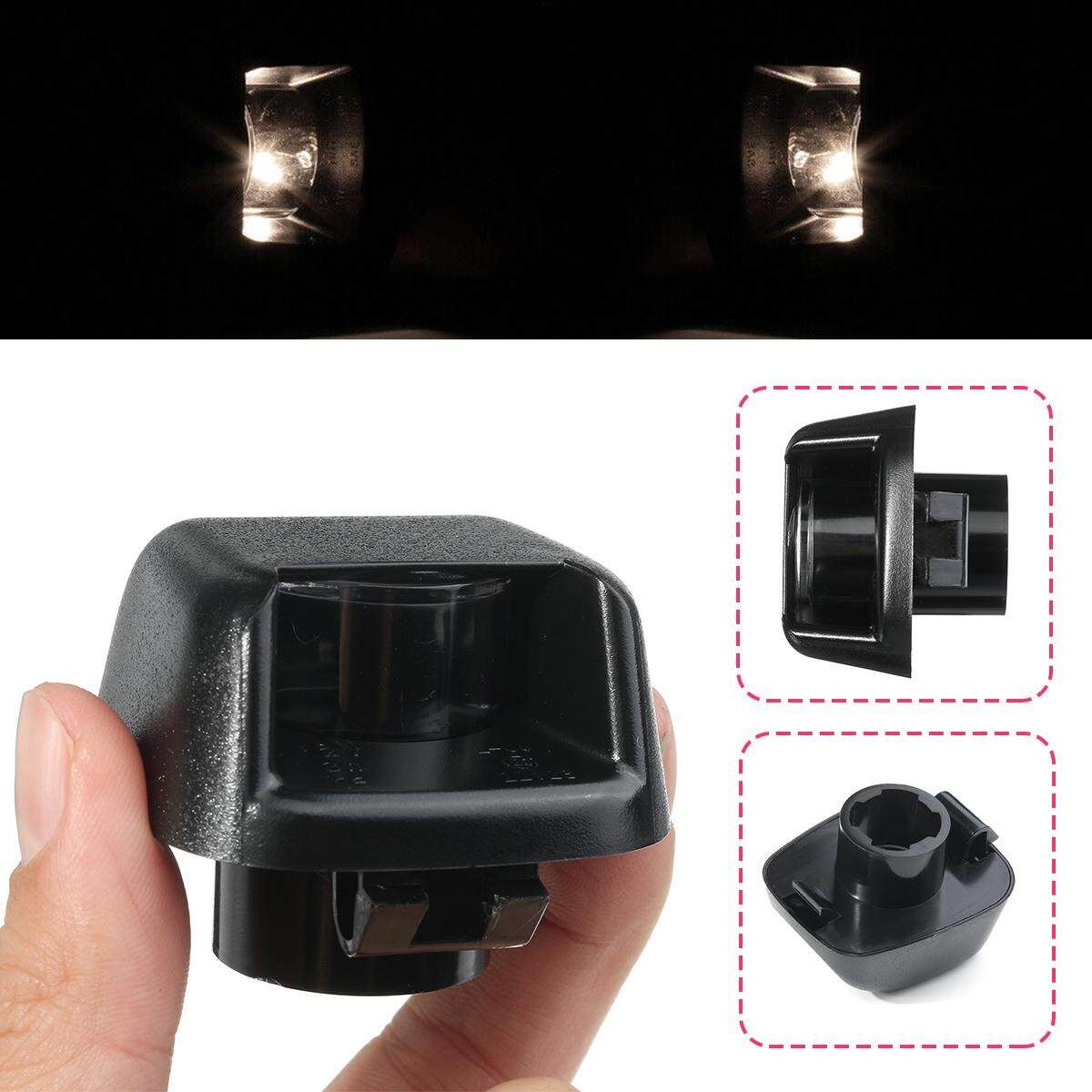 2Pcs Plate Light Cover Rear Bumper Lamp Cover For Nissan Frontier 07-19