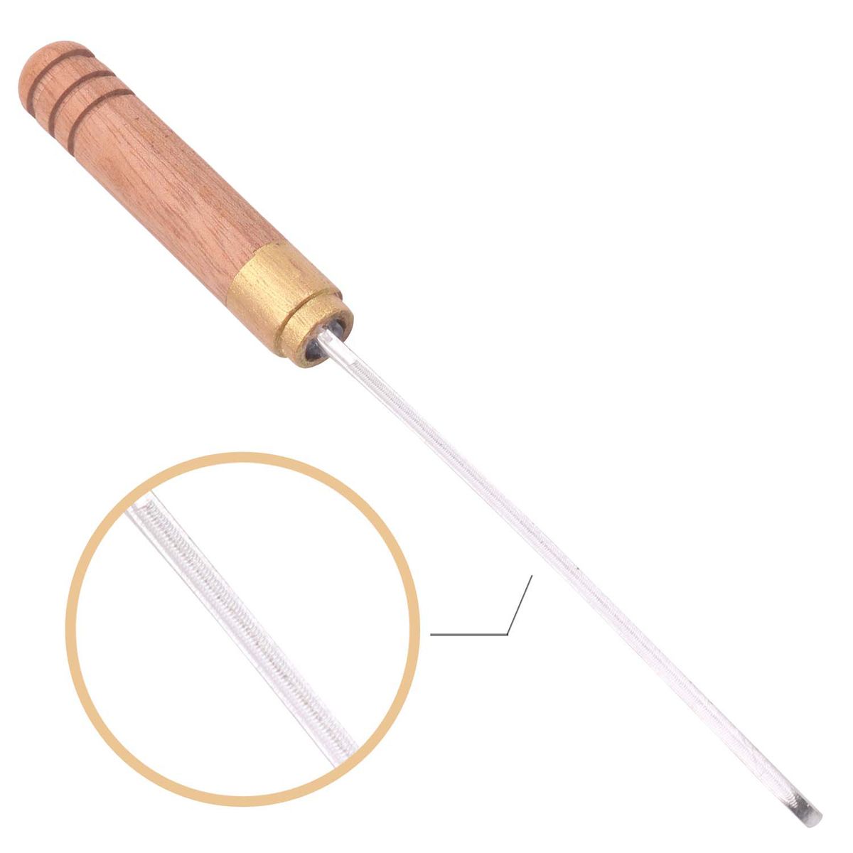 Wood Handle Guitar Fret Crowning File Dressing File Guitar