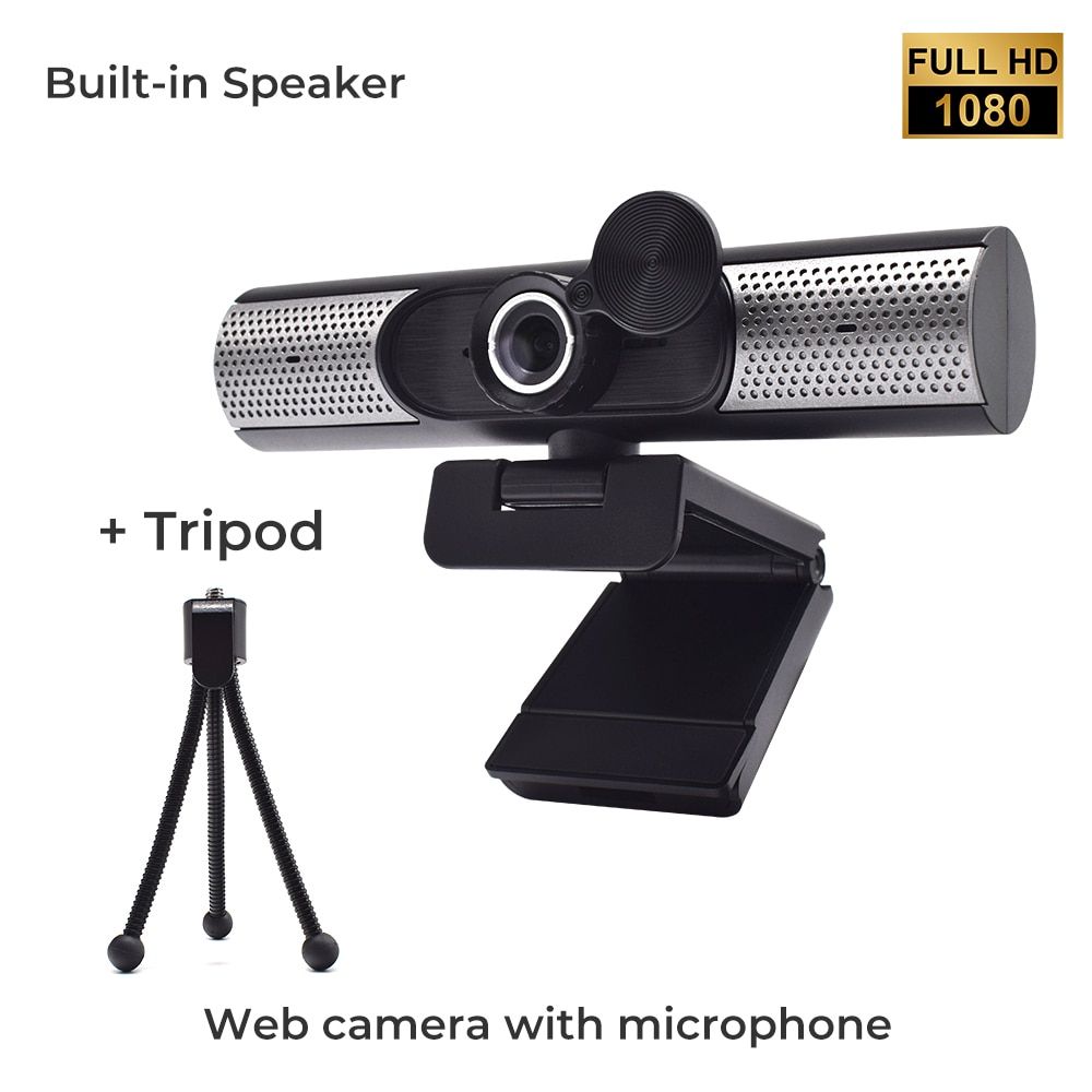 Full Hd For Pc Computer Laptop Usb Webcamera With Microphone For Video Calling Conference Work Live U11-1080P-T-Speaker