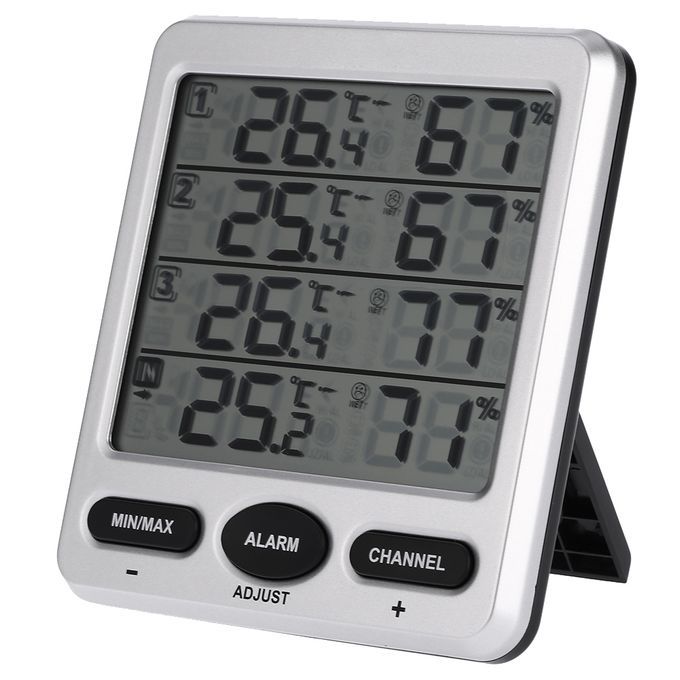 LCD Digital 433MHz Wireless 8-Channel Indoor/Outdoor