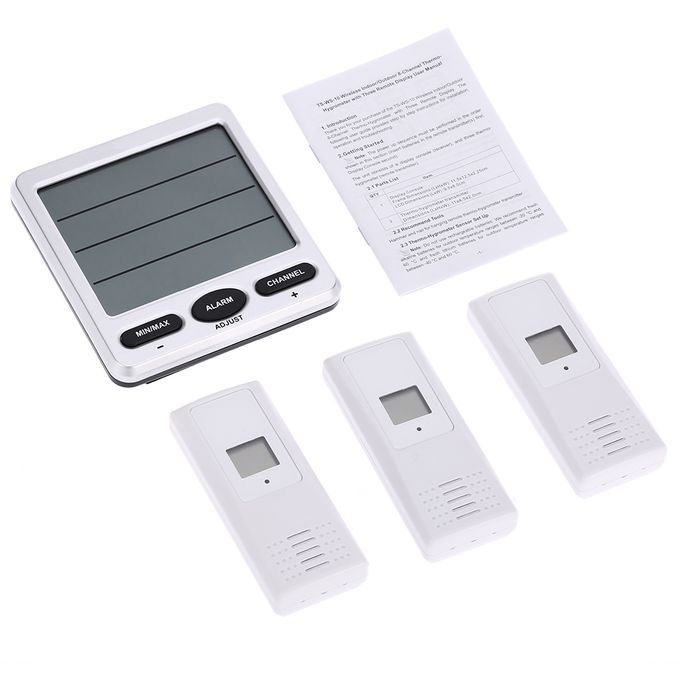 LCD Digital 433MHz Wireless 8-Channel Indoor/Outdoor