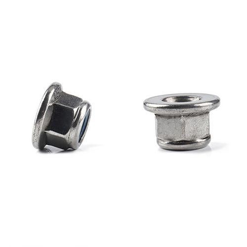 120Pcs Stainless Steel Flange Nylon Lock Nut