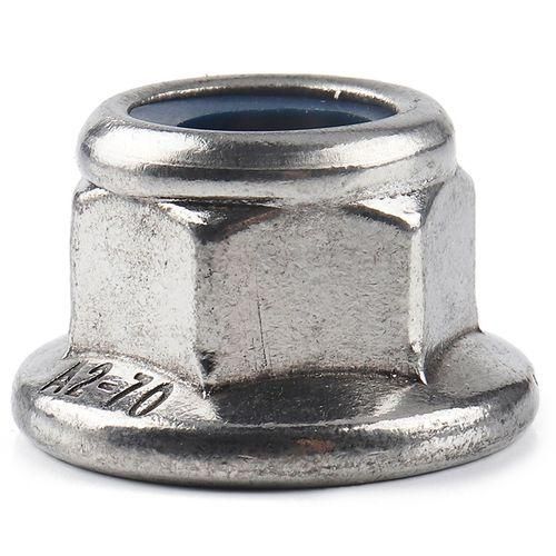 120Pcs Stainless Steel Flange Nylon Lock Nut