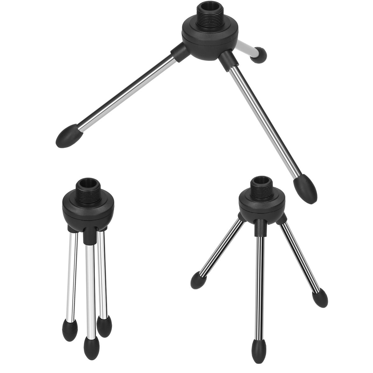 Foldable Desktop Microphone Tripod Stand 5/8 Inch Threaded
