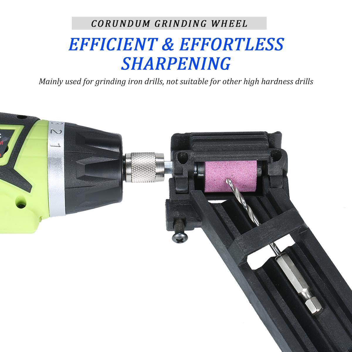 2-12.5mm Drill Bit Sharpener Portable Drill Bit Grinder Corundum Wheel Grinding Tool For Drill Polishing Hand Drill Sharpening Tool Powered Tool Parts
