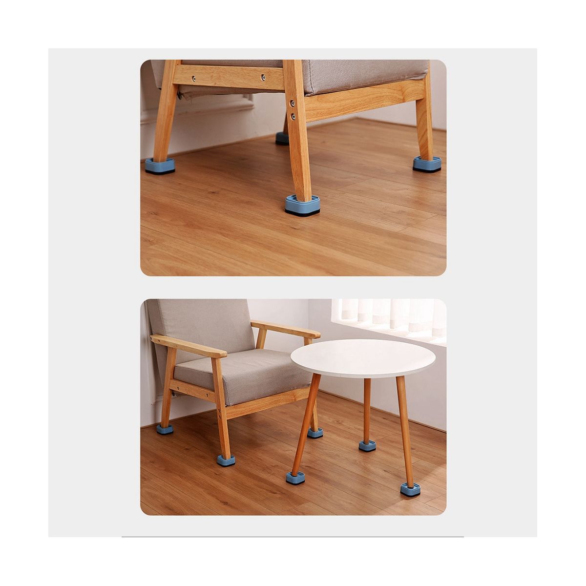 32 Pack Furniture Risers Bed Risers Desk Leg Risers,1.38