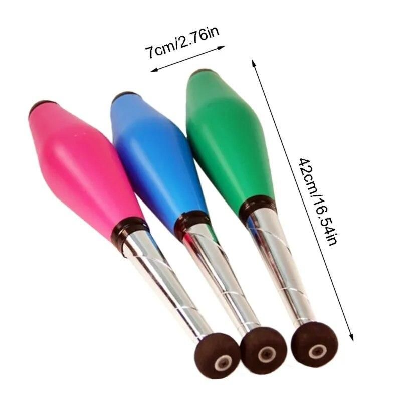 Juggling Pins Set Outdoor Children Juggling Training Stick Accessory Kid Playing Toy Prop A2UB