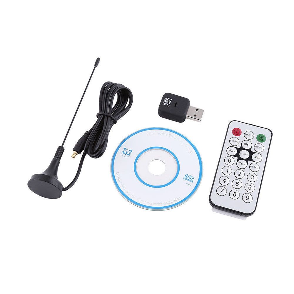 Mini USB 2.0 Digital SDR+DAB+FM  T HDTV Tuner TV Antenna Receiver Dongle Stick Video Broadcasting SDR Antena T Receiver