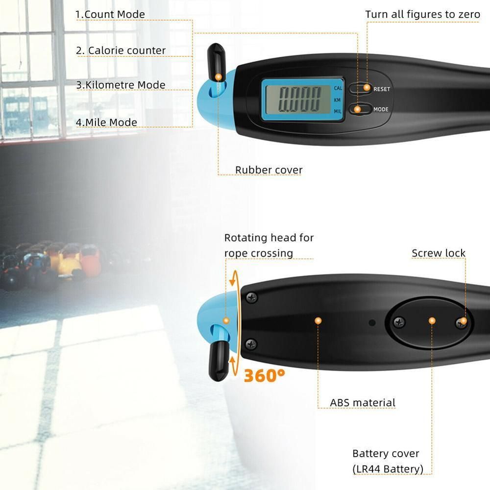 Cordless Jump Ropes Smart Electronic Digital Wireless Skip