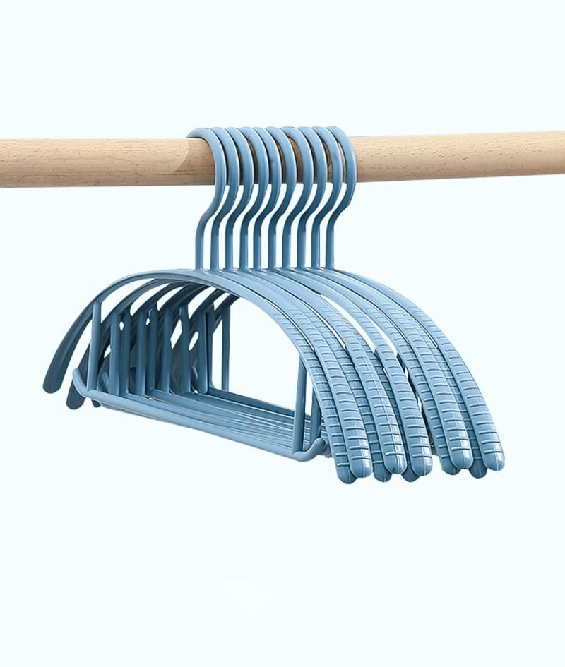 Blue Plastic Traceless Clothes Hangers: Bedroom Slacks Hange