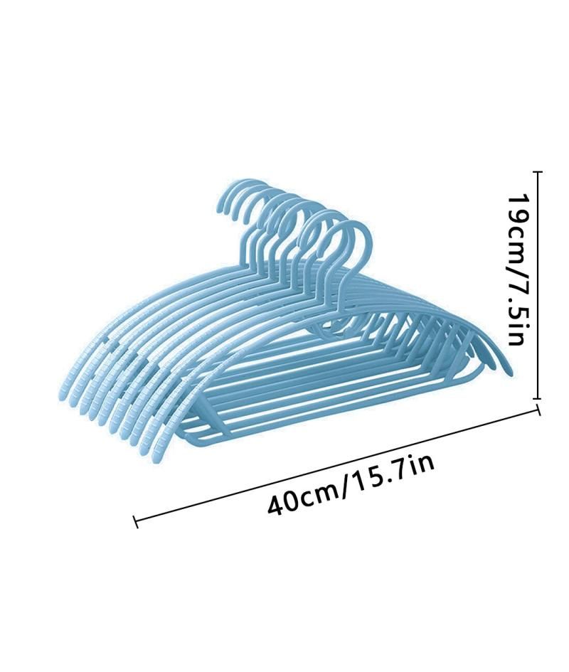 Blue Plastic Traceless Clothes Hangers: Bedroom Slacks Hange