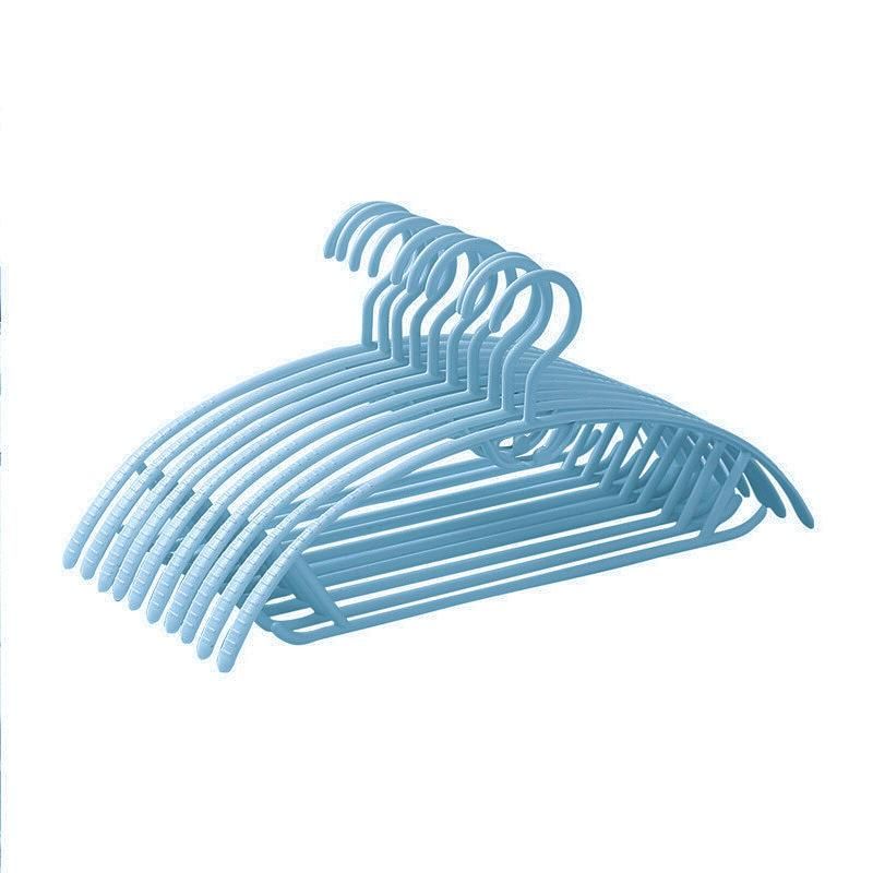 Blue Plastic Traceless Clothes Hangers: Bedroom Slacks Hange