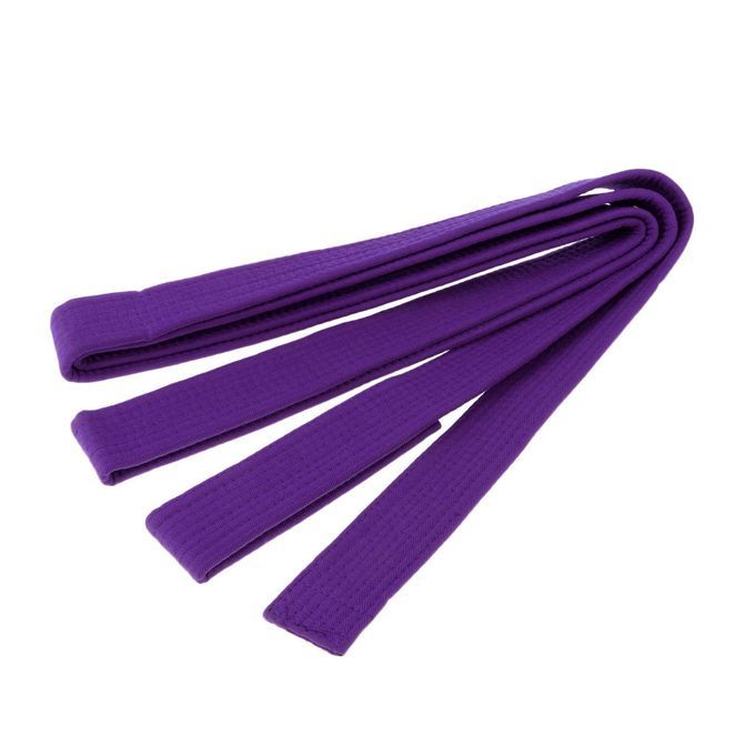 Durable Taekwondo Belt Double Wrap (Colors) Belt Judo Aikido Purple
