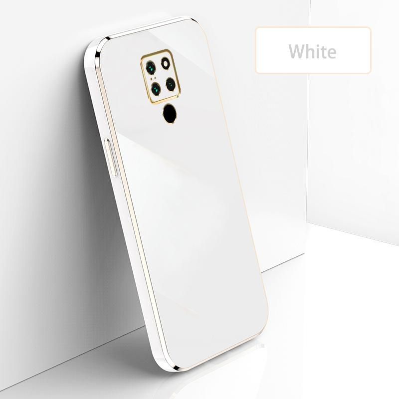 Ultra Thin Plating Phone Case for Huawei Mate 20 Lens Protection soft Phone Back Cover-White