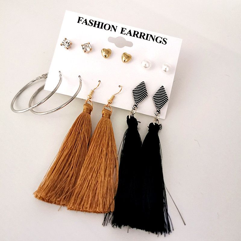 6 In 1 Set Of Bohemian Elegant Ear Ring Jewelry Set