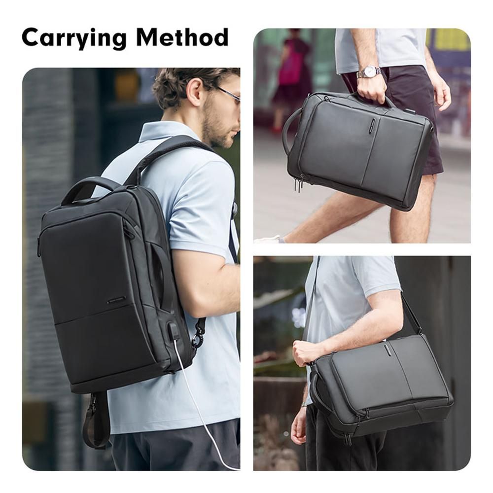 MARK RYDEN Large Capacity Anti-Thief Multi-function Business Laptop Bag Waterproof USB Charge Outdoor Men Knapsack One-Shoulder Travel Computer Bag