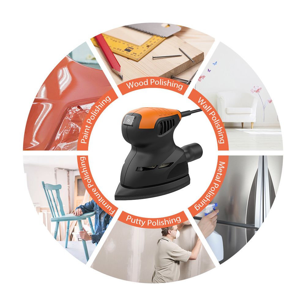 Electric Mouse Detail Sander 13500RPM Wall Putty Polishing