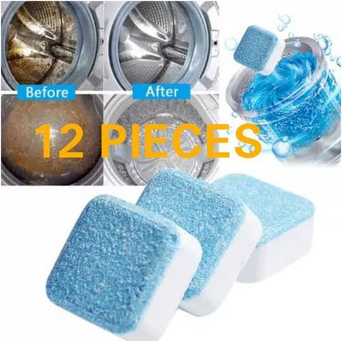 12pcs Instant Washing Machine Cleaning Tablets Detergent