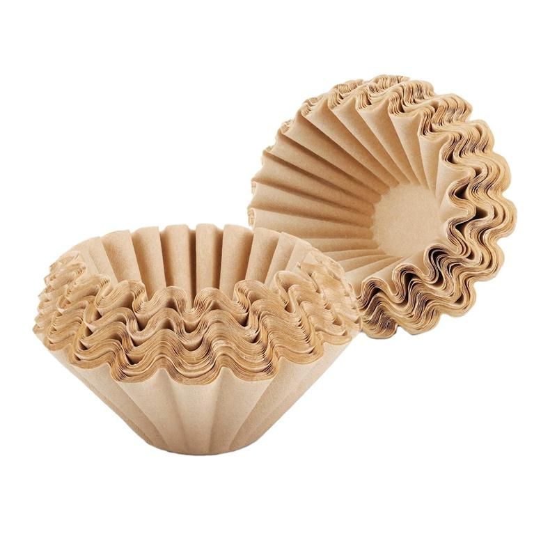 100 Pcs 1-4 Cup Basket Coffee Filters Basket Filters Disposable Paper Coffee Filters Office Use Brown