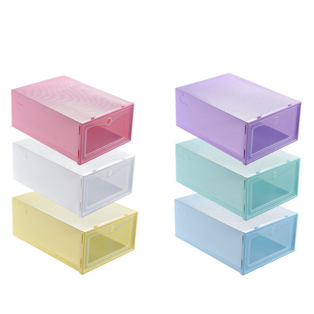 Transparent Plastic Shoe Box Shoe Storage Box Flip Cover Shoe Box Flip Cover