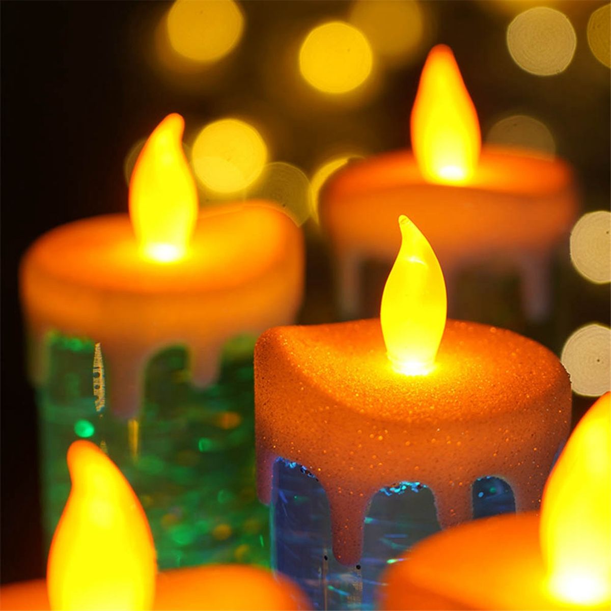 LED Christmas Candles Colour Changing LED Water Candle