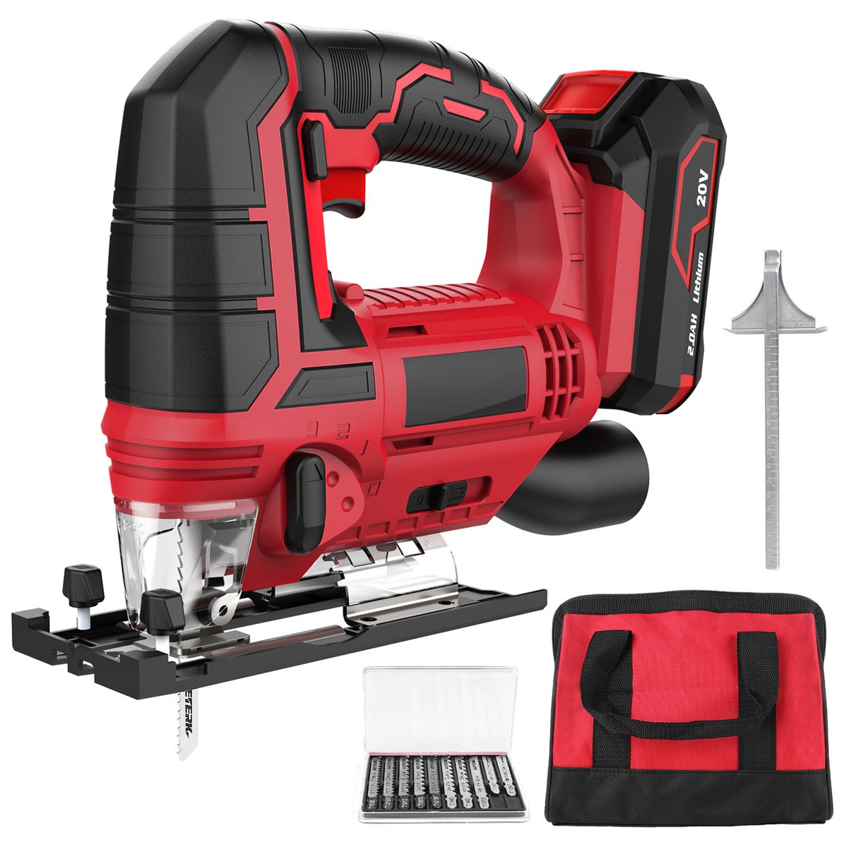 Jig Saw 20V Cordless Jigsaw For Woodworking With 4 Orbital