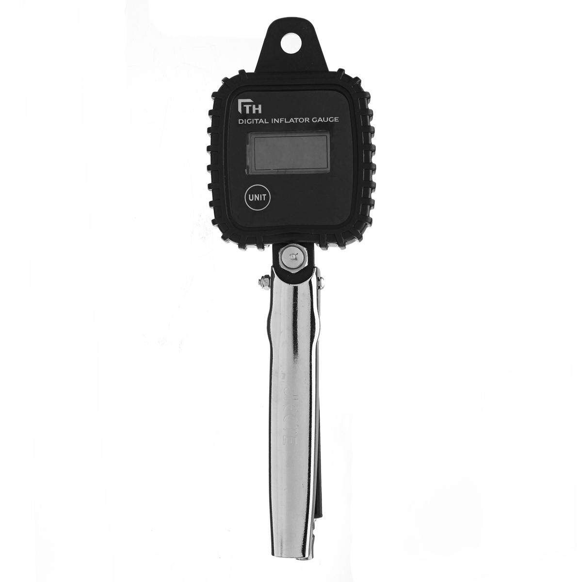 100 PSI Tyre Inflator LCD Digital Metal Air Tire PSI With Hose For Motorcycle Car