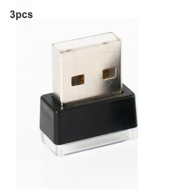 Mini Usb   Light For  Ar Plug-in 5v   Interior Ambient Lighting Kit-red-3pcs