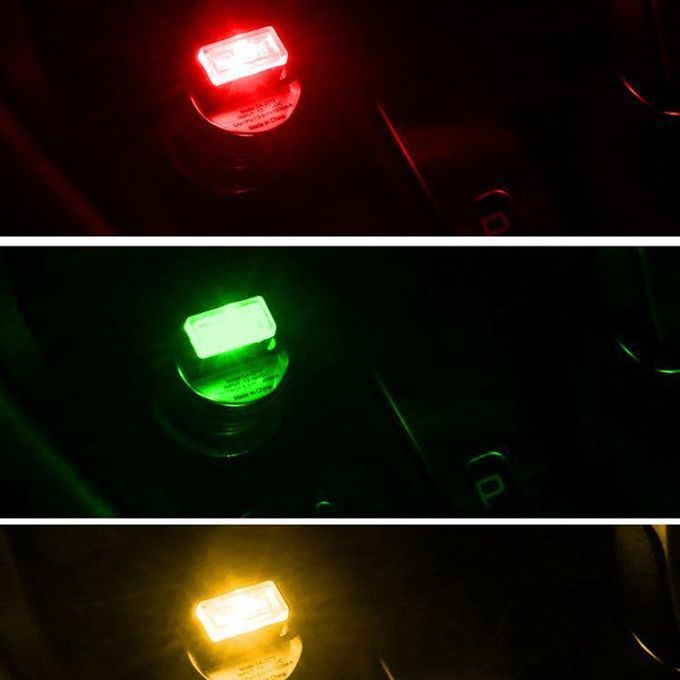 Mini Usb   Light For  Ar Plug-in 5v   Interior Ambient Lighting Kit-red-3pcs