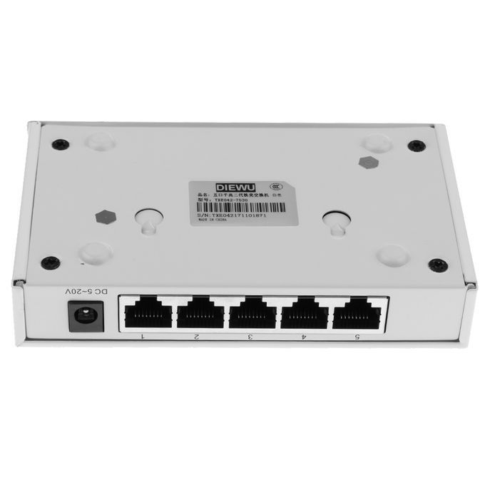 RJ45 5Port Gigabit Ethernet Network Switch Metal Desktop Smart Adapter