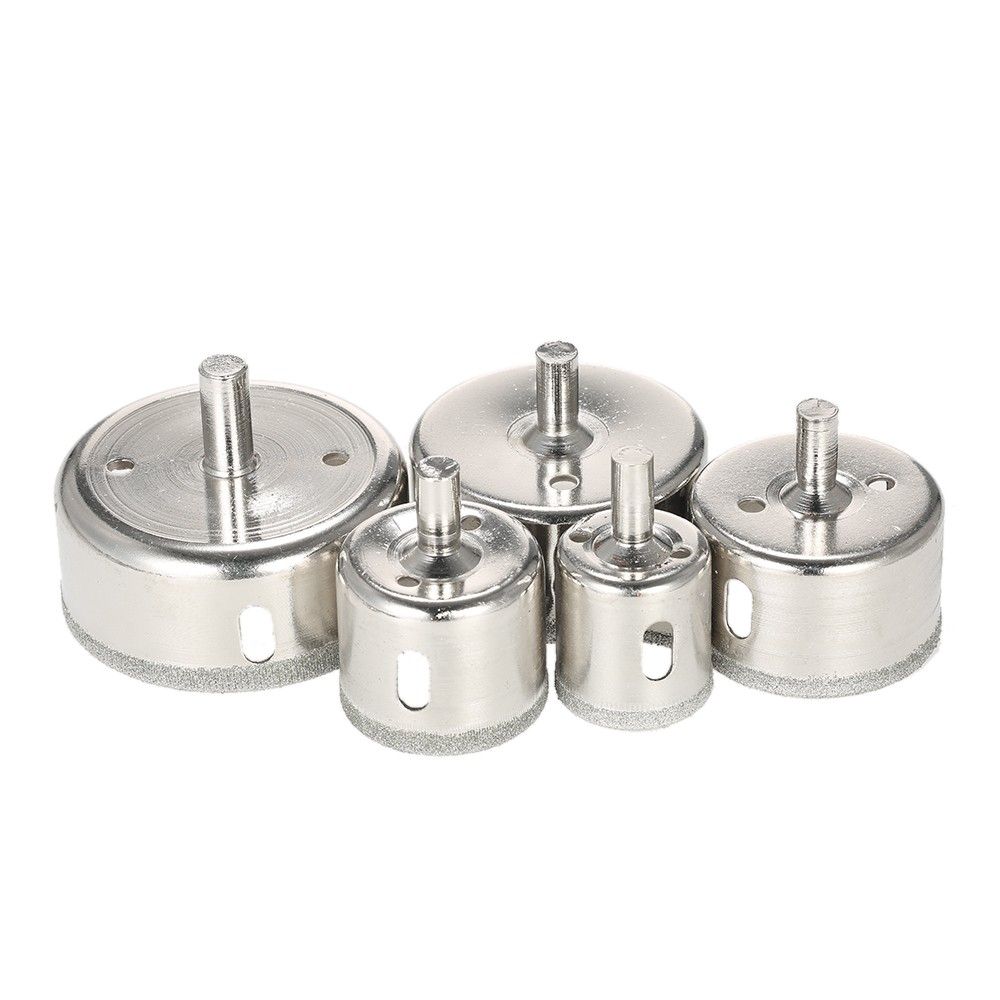 14PCS 3-70mm Glass Hole Saw Kit Diamond Coated Core Hole Saw