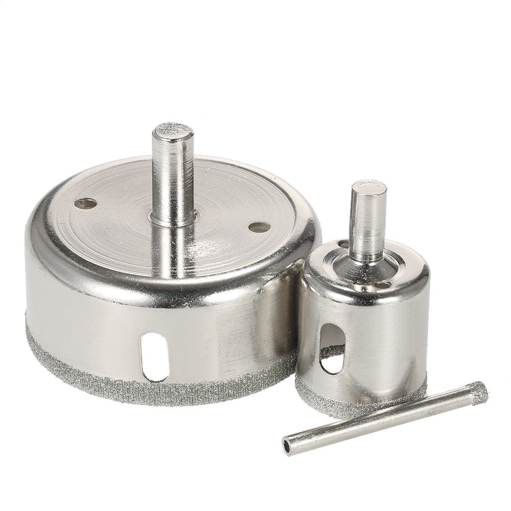 14PCS 3-70mm Glass Hole Saw Kit Diamond Coated Core Hole Saw