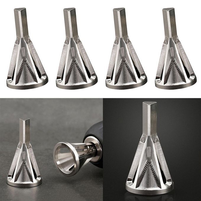 4Pcs Stainless Steel Silver Deburring External Chamfer Tool Bit Remove