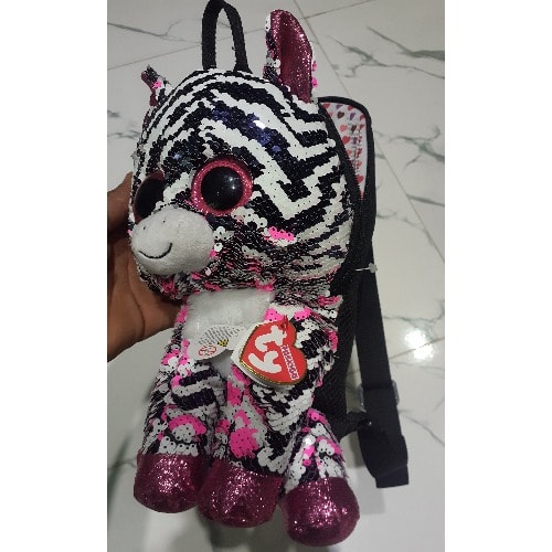 Ty Zoey Sequin Backpack  30cm by 23 cm