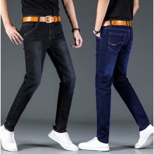 Stock Jeans For Men - Black & Blue