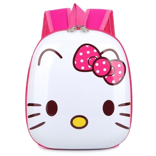 Hello Kitty Hard Shell Kids Kindergarten School Bag Backpack -small-12inches