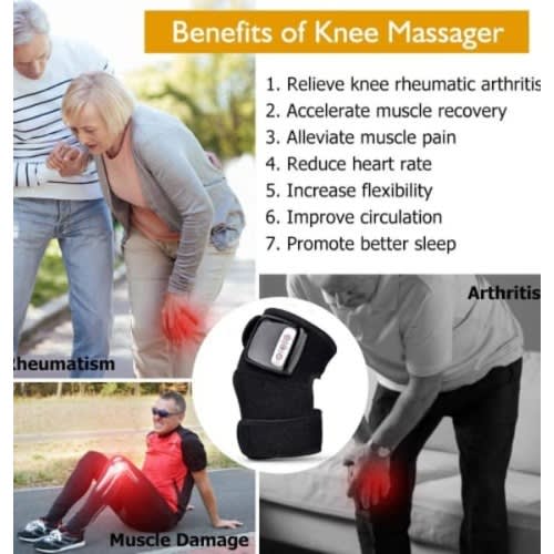 3in1 Rechargeable Heating Knee Massager for  Joint Brace Support