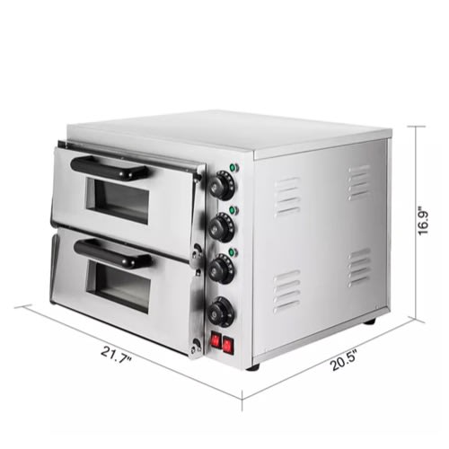 Double Layer Electric Pizza Oven - 3000W